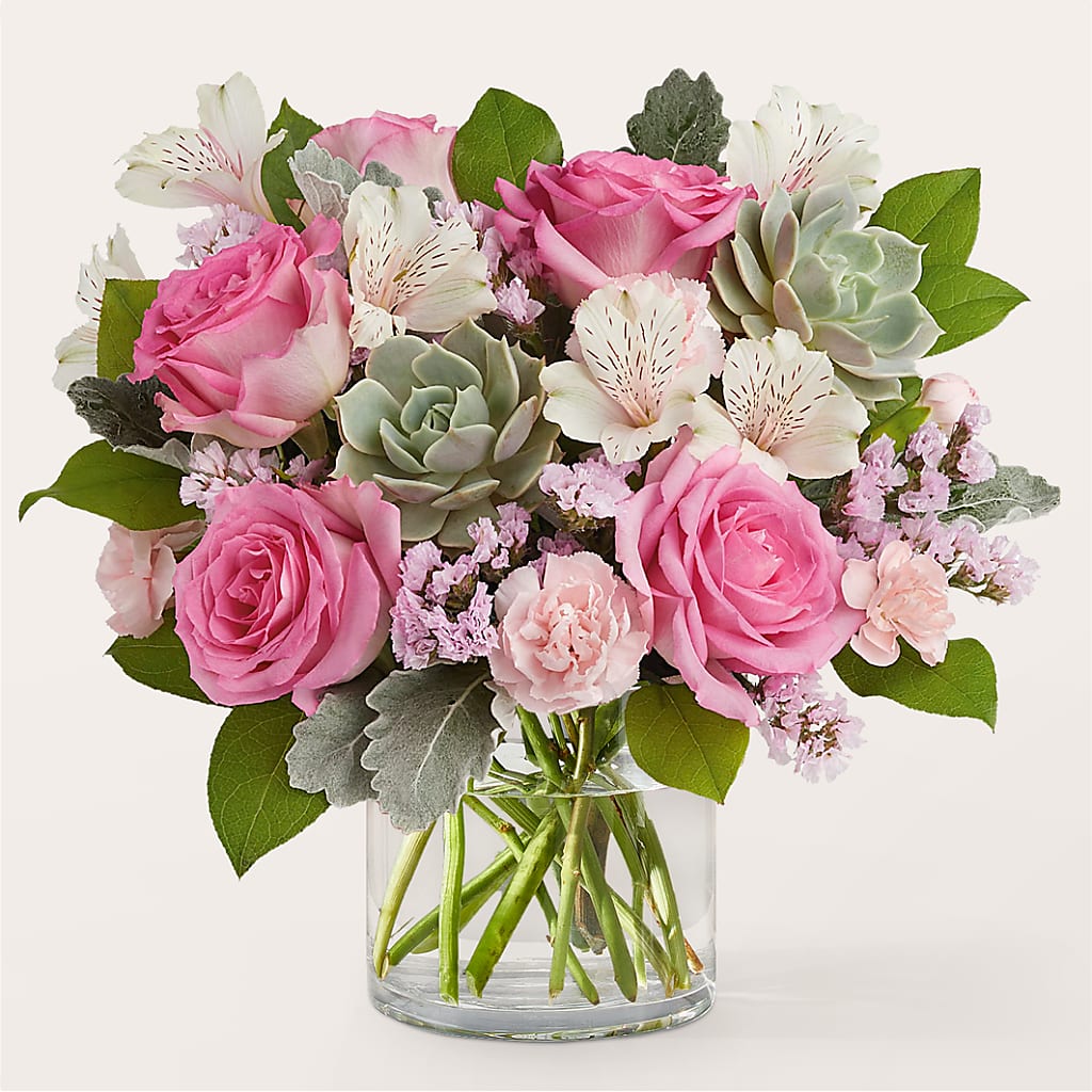 Dusty Rose Bouquet – CASEY'S FLORIST, Princeton NC