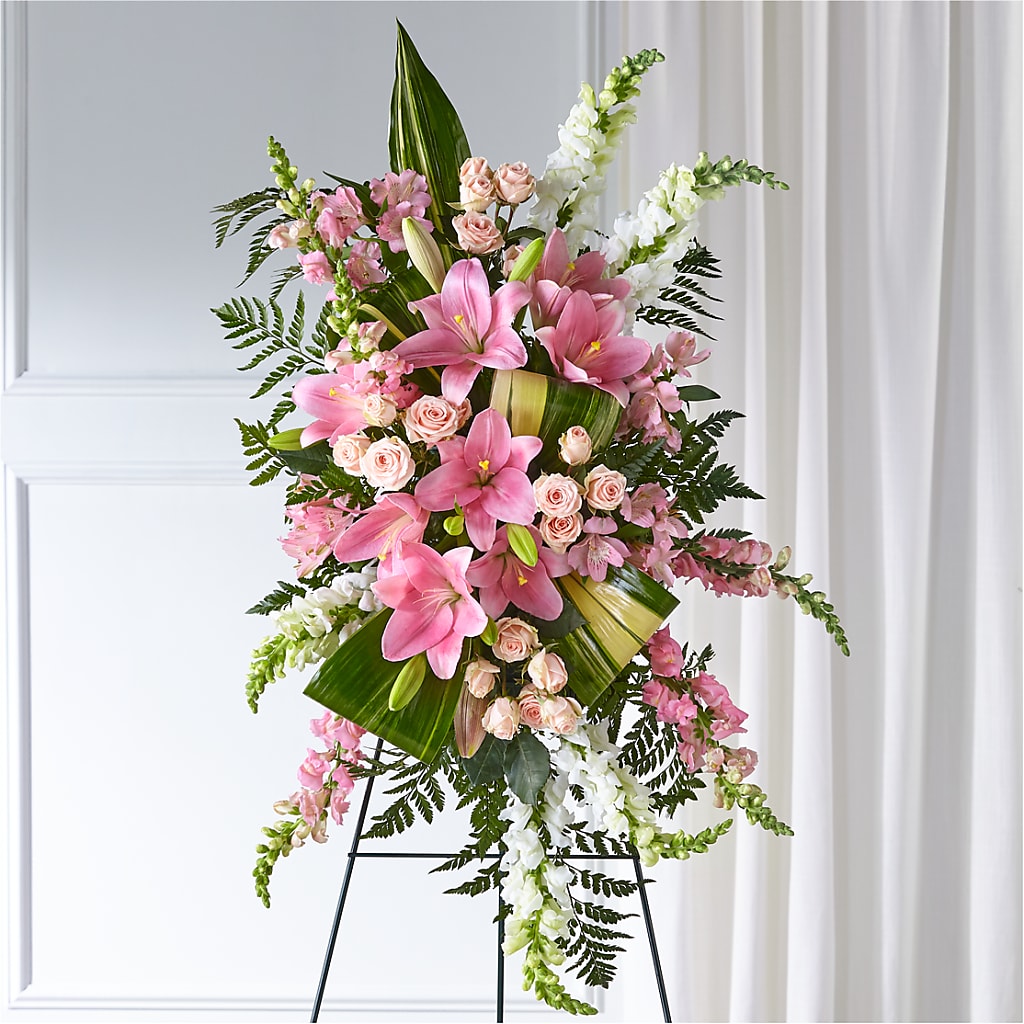 Elegant Embrace Standing Spray – CASEY'S FLORIST, Princeton NC
