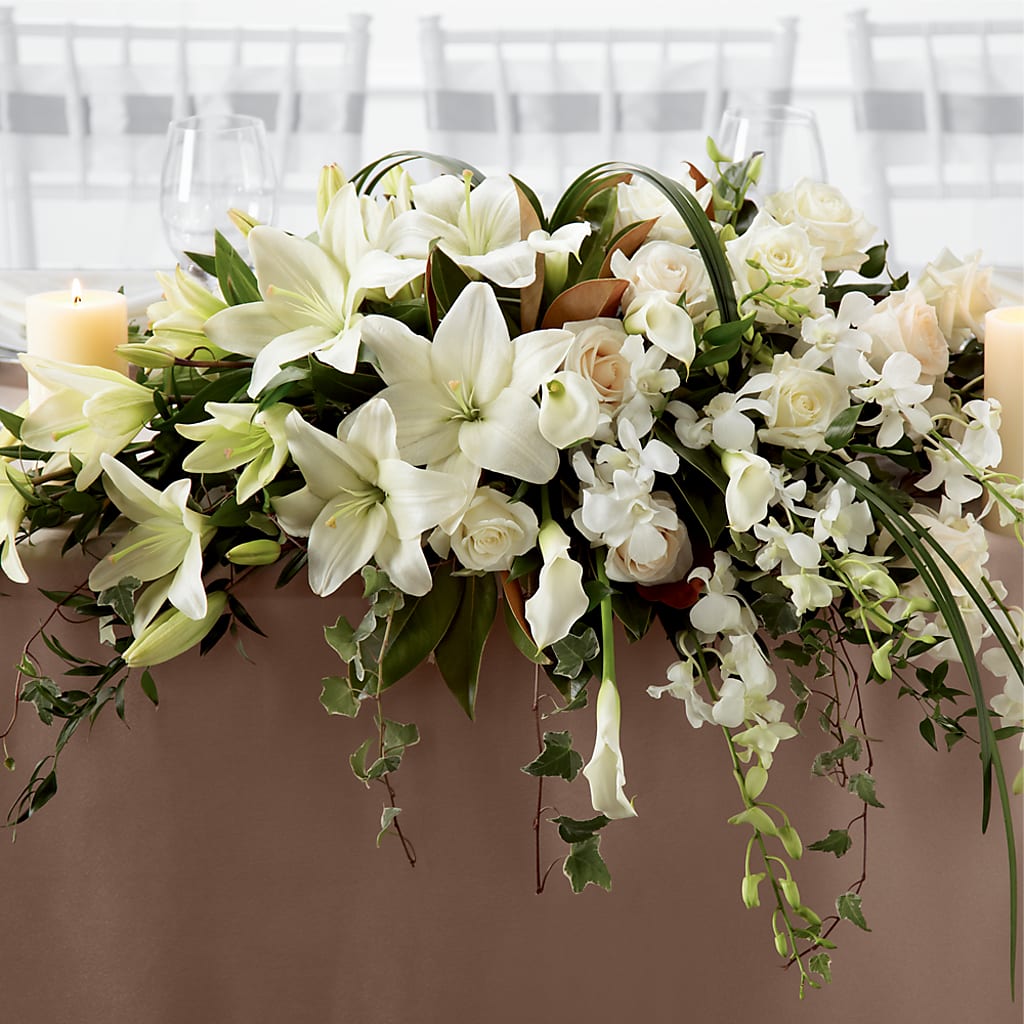 White Linen Arrangement – CASEY'S FLORIST, Princeton NC